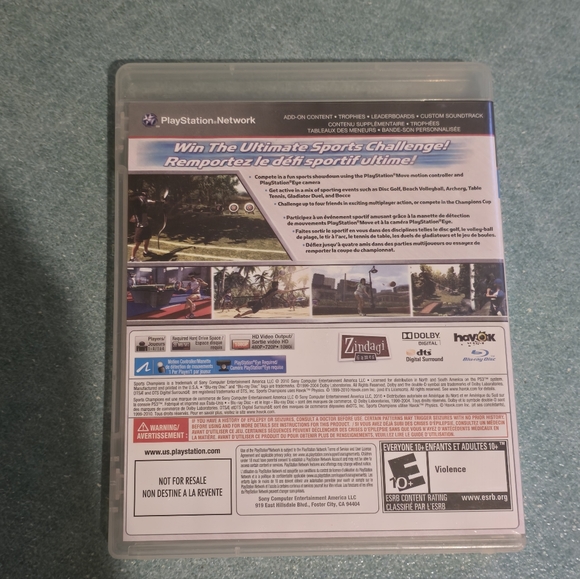 Sports Champions Sony PlayStation 3 PS3, 2010 - Picture 3 of 3